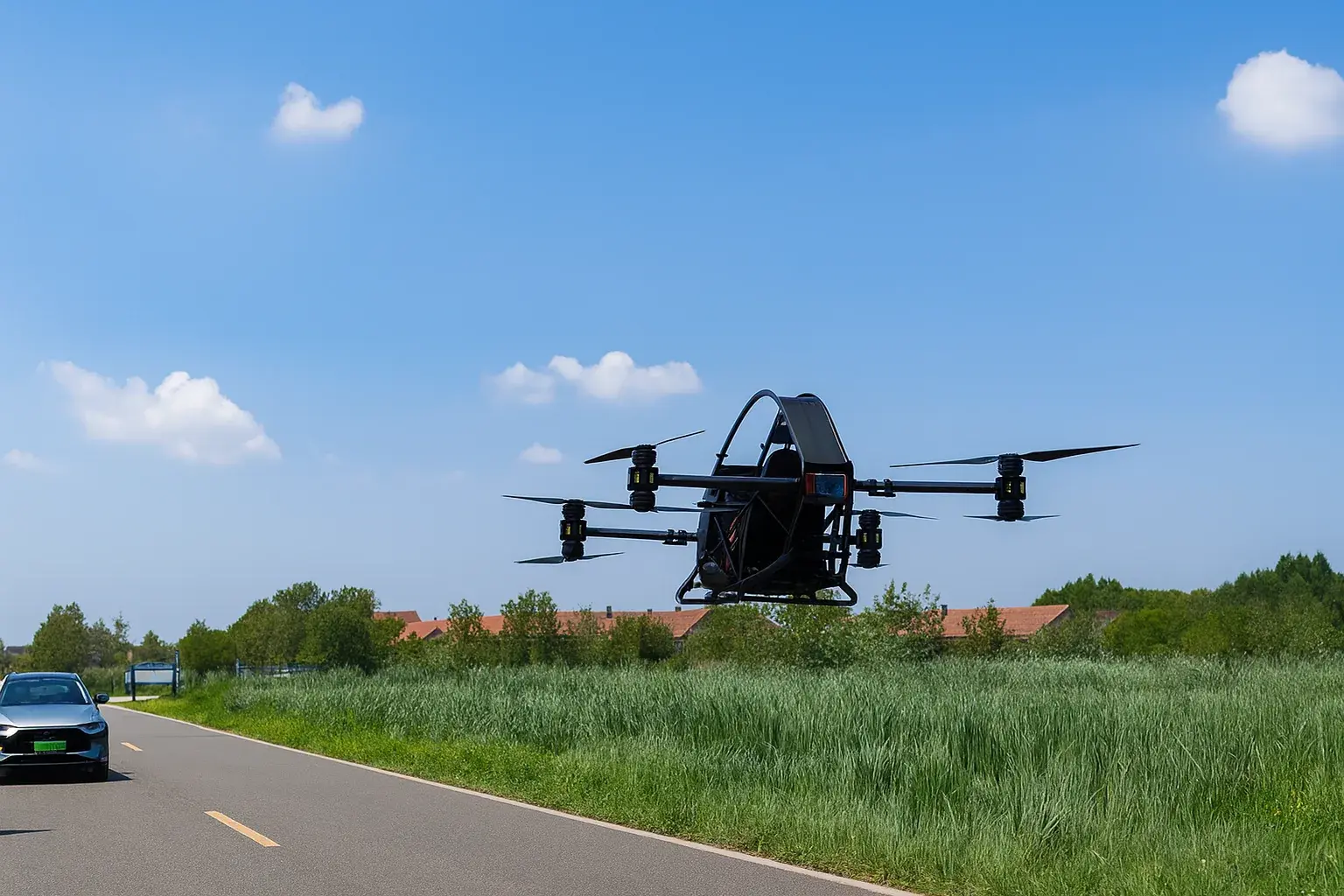 Pilot seated in cockpit receiving a quick briefing